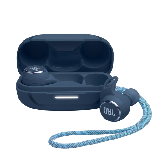 JBL Reflect Aero TWS - Blue - True wireless Noise Cancelling active earbuds - Hero